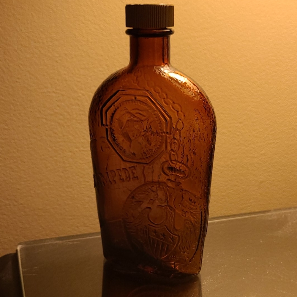 Brown glass bottle